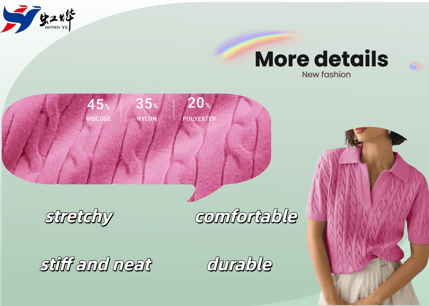 more details of sweater pullover